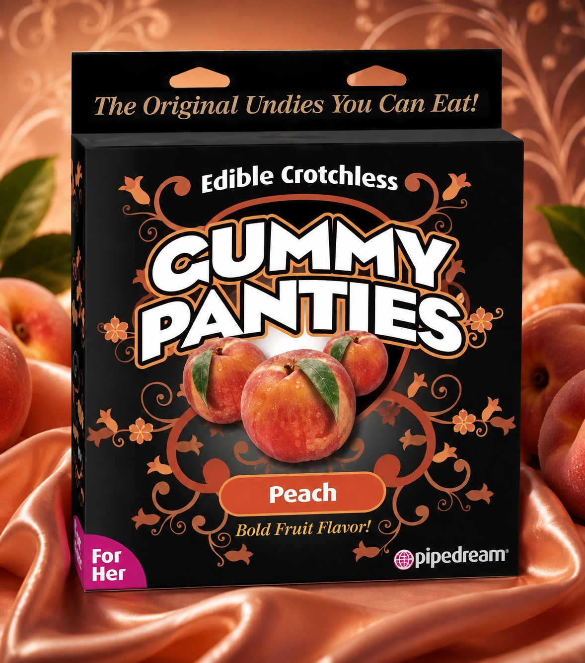 Peach-flavored edible panties