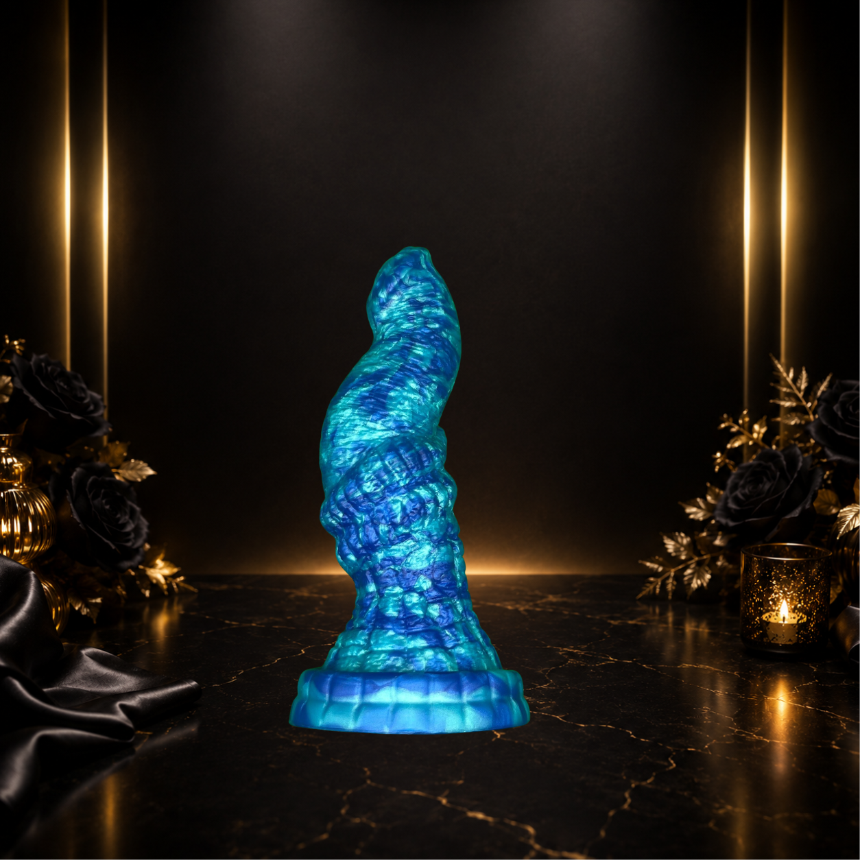 5.7 Inch Soft Liquid Silicone Monster Knotted Dildo