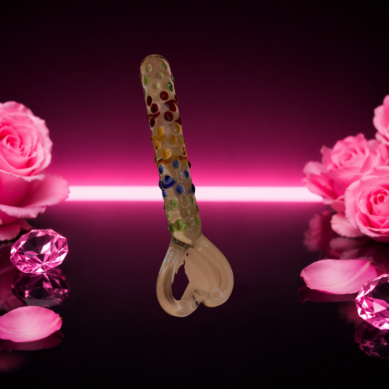 Glass Pleasure Wand Anal Dildo
