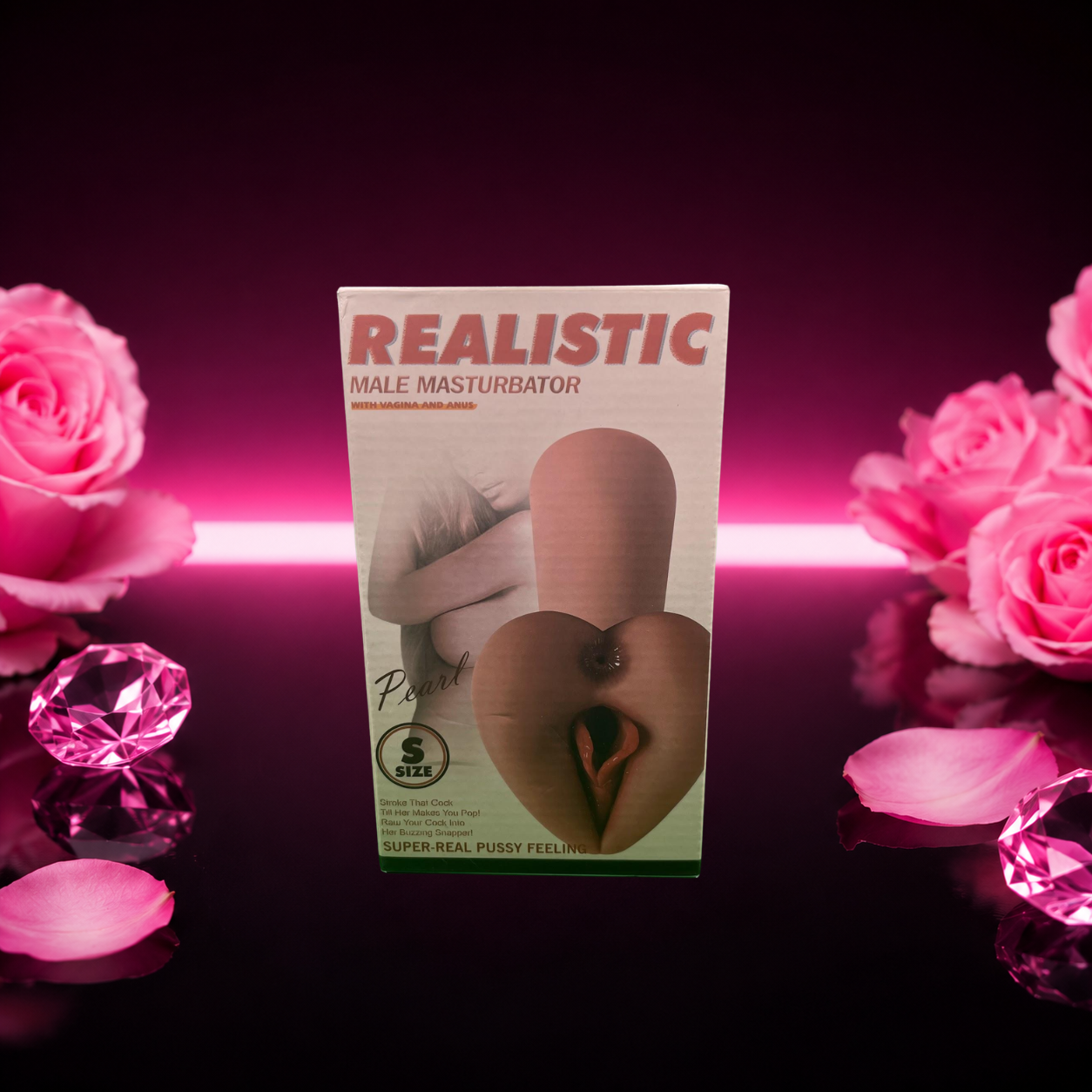 Small Realistic Male Masturbator with Vagina and Anus