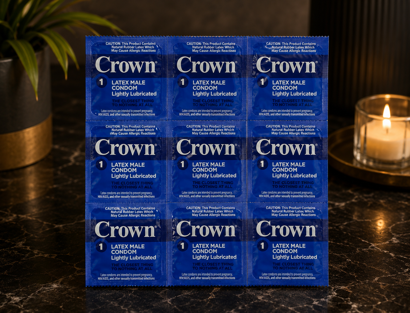 9-Pack Large Size Crown Condoms