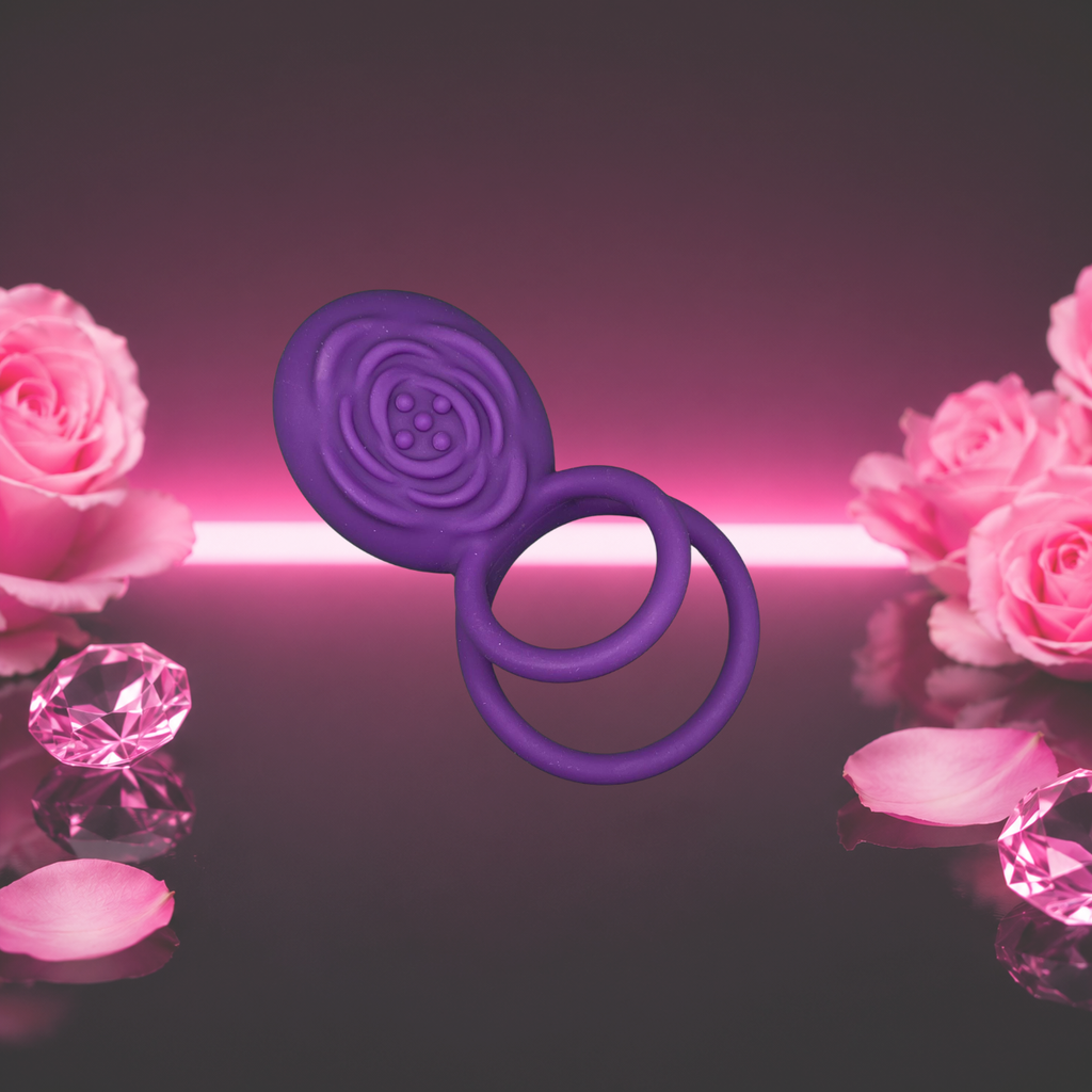 Purple Rechargeable Vibrating Ring