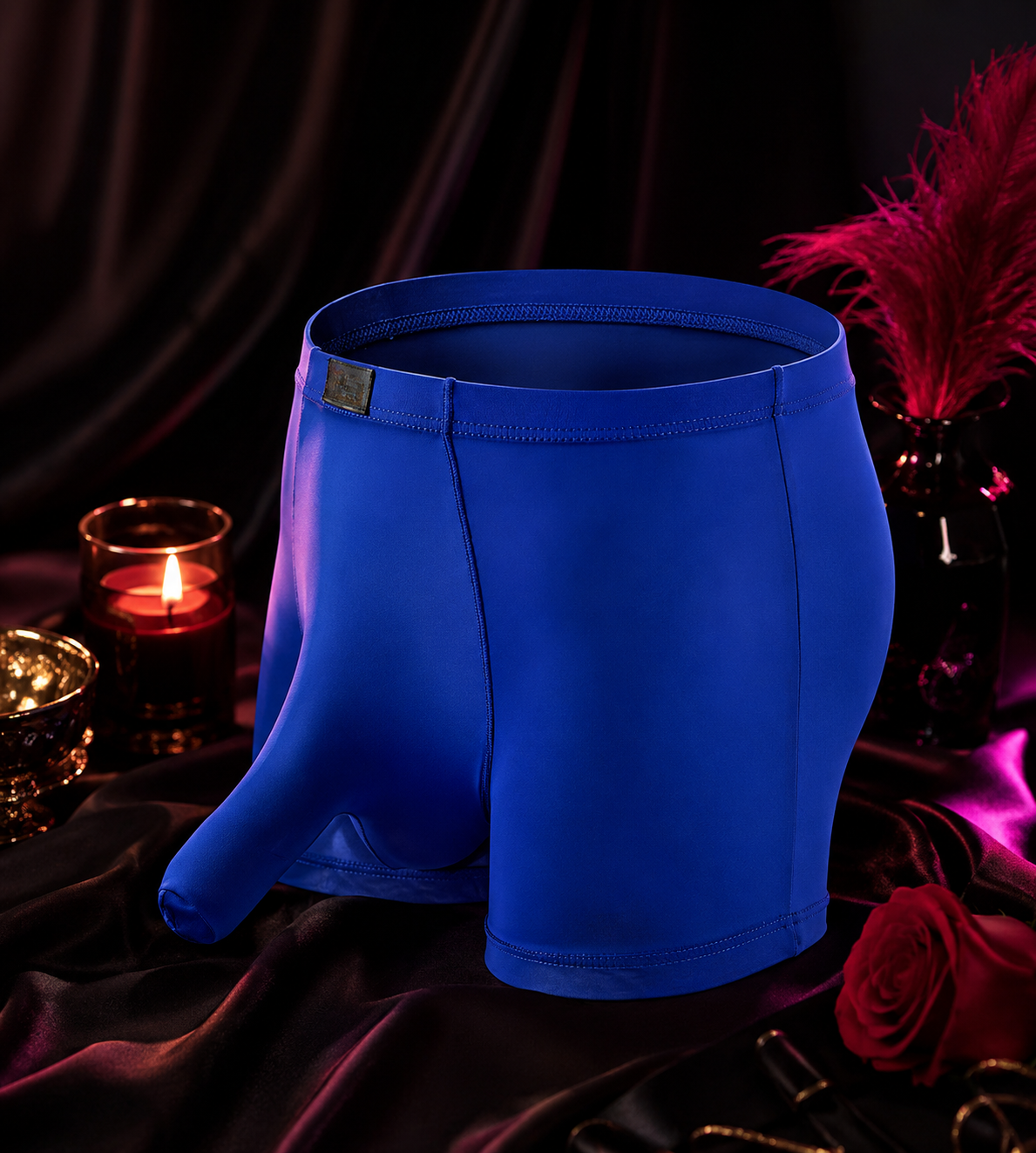 Royal Blue Men’s Boxer Briefs - MEDIUM