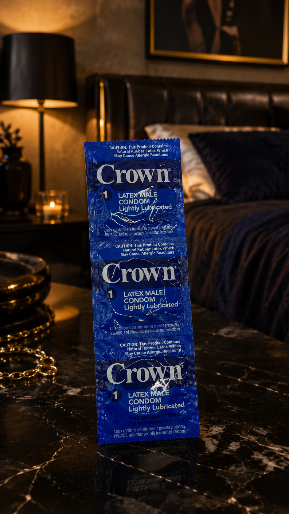 3-Pack Large Size Crown Condoms