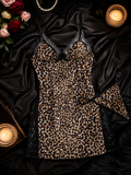 Cheetah Print 2 Piece Lingerie- MEDIUM
