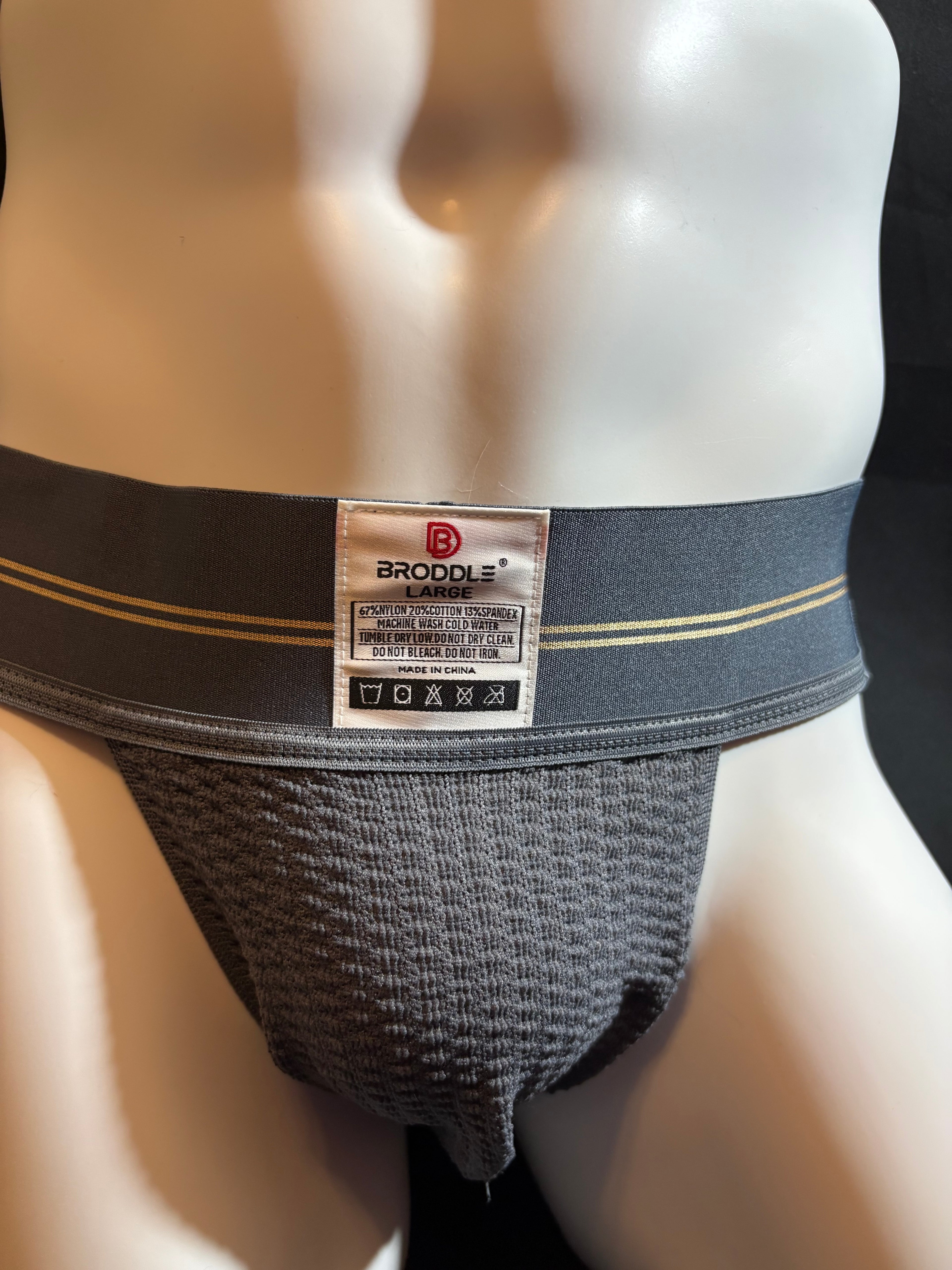 Grey Jock Strap Large