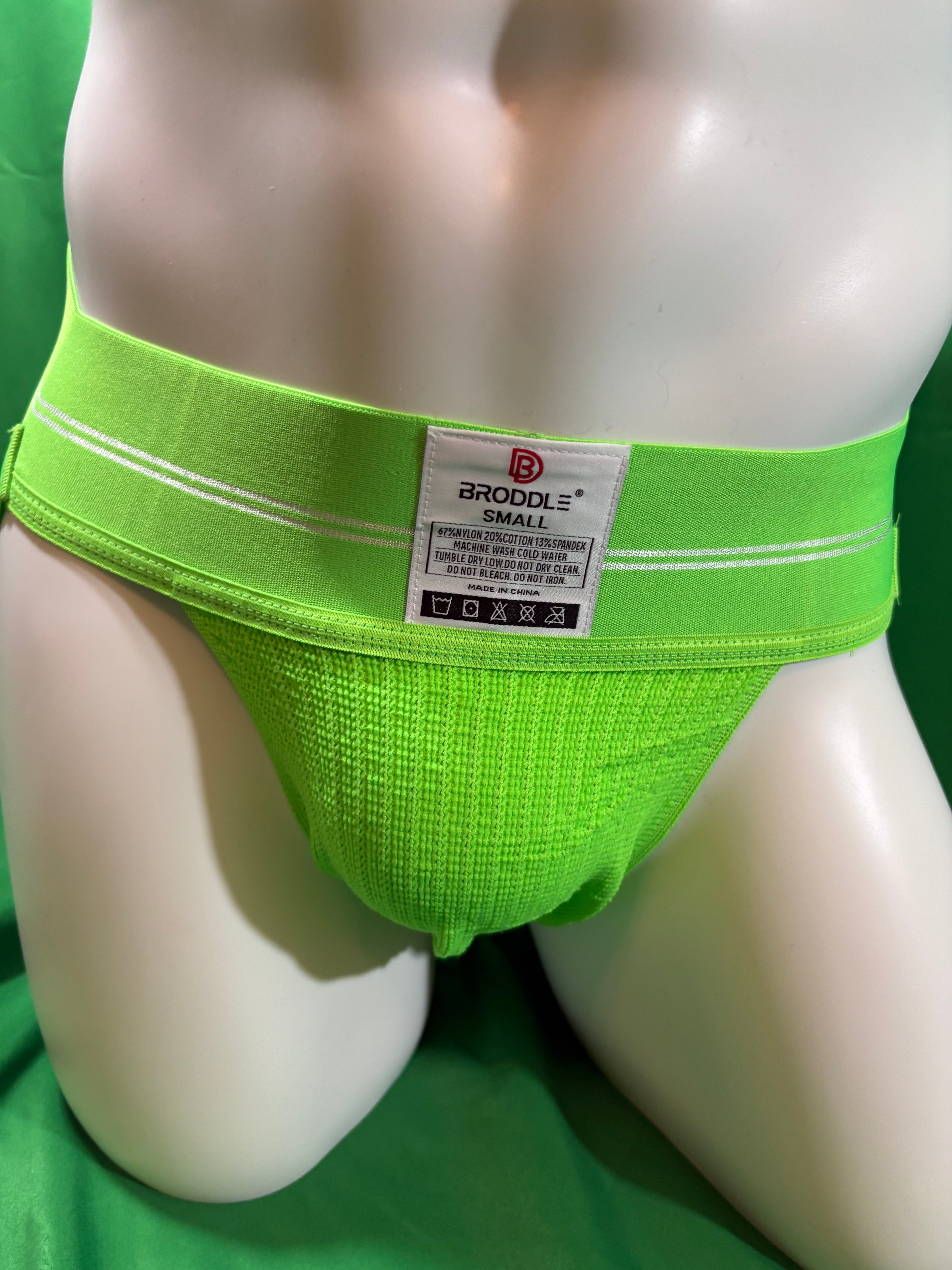Men Jock Strap Green Small